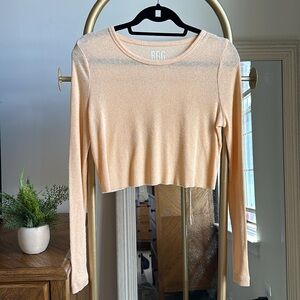 URBAN OUTFITTERS bdg yellow-orange long sleeve t-shirt (medium) ✨